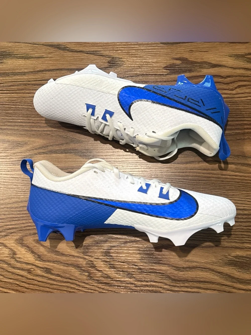 Size 12 Nike Vapor Edge Speed 360 2 Football Cleats White Hyper Royal FQ4045-105